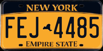 NY license plate FEJ4485
