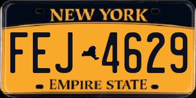 NY license plate FEJ4629