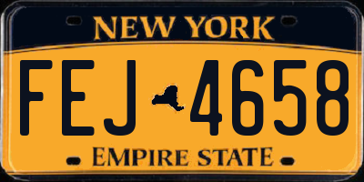 NY license plate FEJ4658
