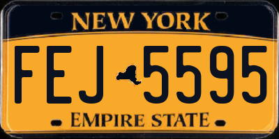 NY license plate FEJ5595