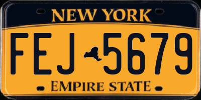 NY license plate FEJ5679