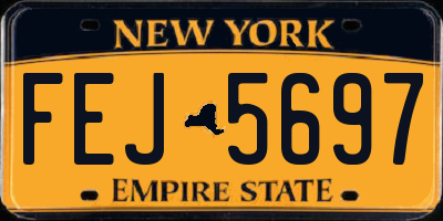 NY license plate FEJ5697