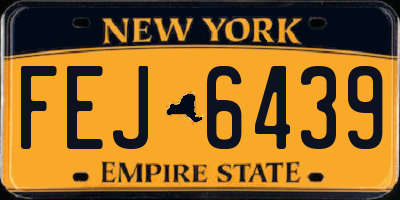 NY license plate FEJ6439