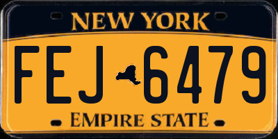 NY license plate FEJ6479