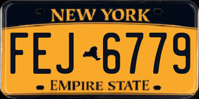 NY license plate FEJ6779
