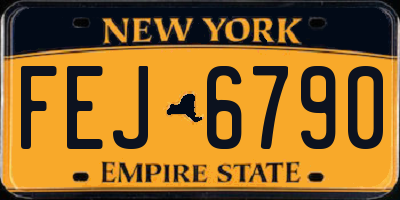 NY license plate FEJ6790