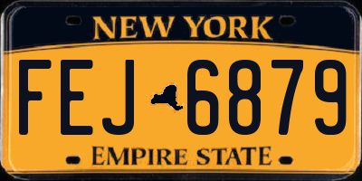 NY license plate FEJ6879