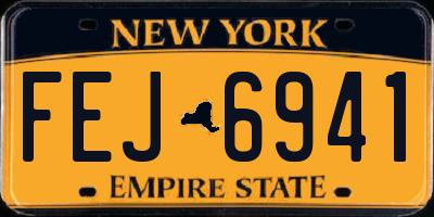 NY license plate FEJ6941