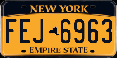 NY license plate FEJ6963