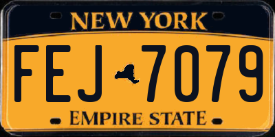 NY license plate FEJ7079
