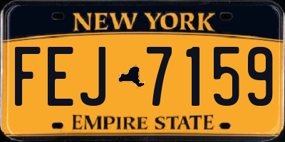 NY license plate FEJ7159