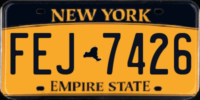 NY license plate FEJ7426