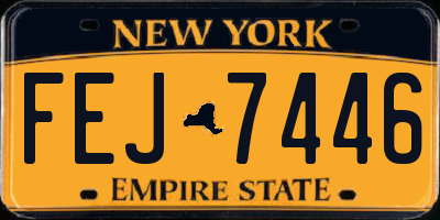 NY license plate FEJ7446