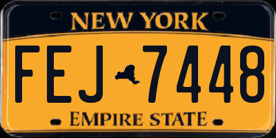 NY license plate FEJ7448