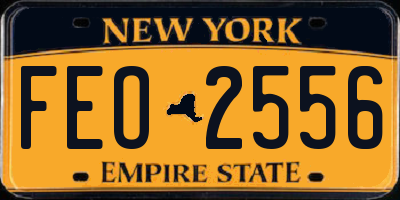 NY license plate FEO2556