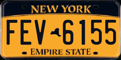 NY license plate FEV6155