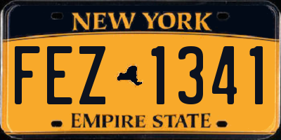 NY license plate FEZ1341