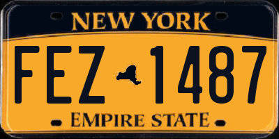 NY license plate FEZ1487