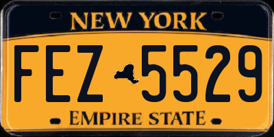 NY license plate FEZ5529