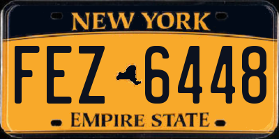 NY license plate FEZ6448