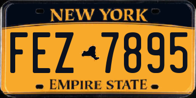 NY license plate FEZ7895