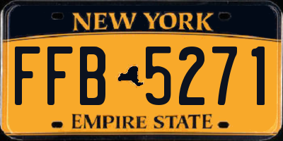 NY license plate FFB5271