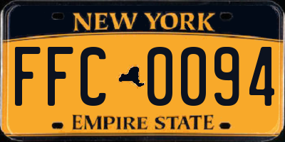 NY license plate FFC0094