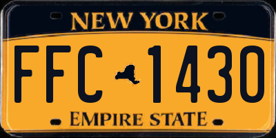 NY license plate FFC1430