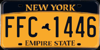 NY license plate FFC1446
