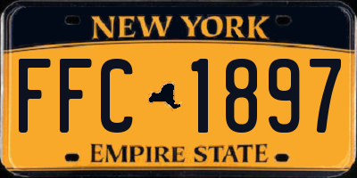 NY license plate FFC1897
