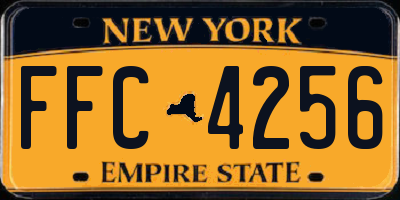 NY license plate FFC4256