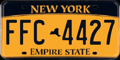 NY license plate FFC4427