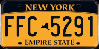 NY license plate FFC5291
