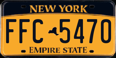 NY license plate FFC5470