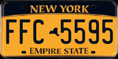 NY license plate FFC5595
