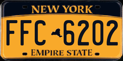 NY license plate FFC6202