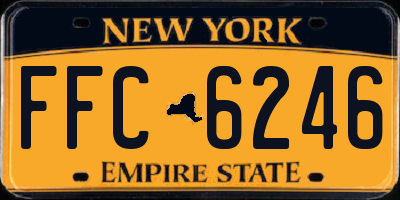 NY license plate FFC6246