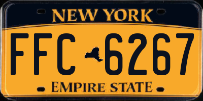 NY license plate FFC6267
