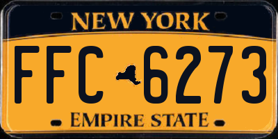 NY license plate FFC6273