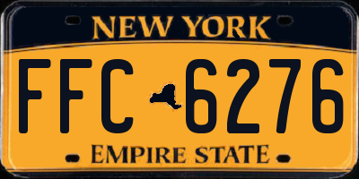 NY license plate FFC6276