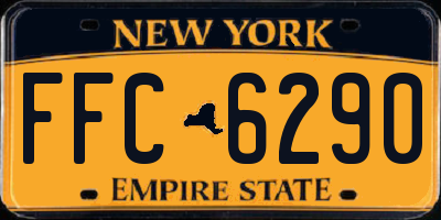 NY license plate FFC6290