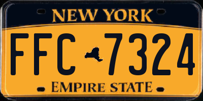 NY license plate FFC7324