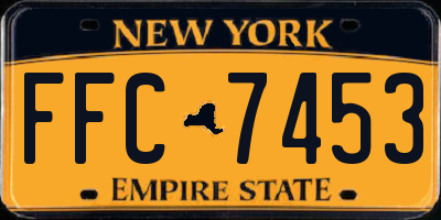 NY license plate FFC7453