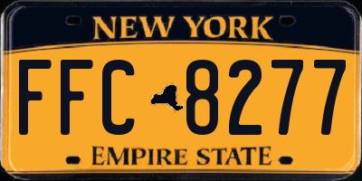 NY license plate FFC8277