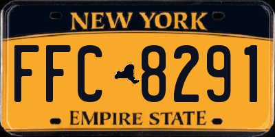 NY license plate FFC8291