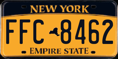 NY license plate FFC8462