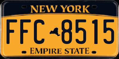 NY license plate FFC8515
