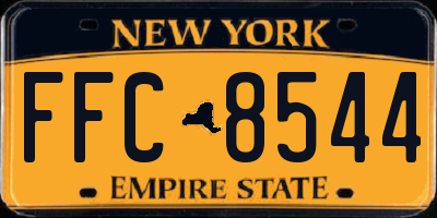 NY license plate FFC8544