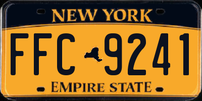 NY license plate FFC9241