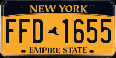 NY license plate FFD1655